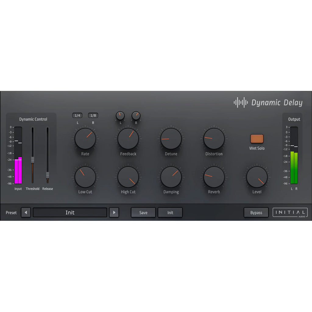 Initial Audio Dynamic Delay Sidechain Delay Plug-in - Electronic Delivery
