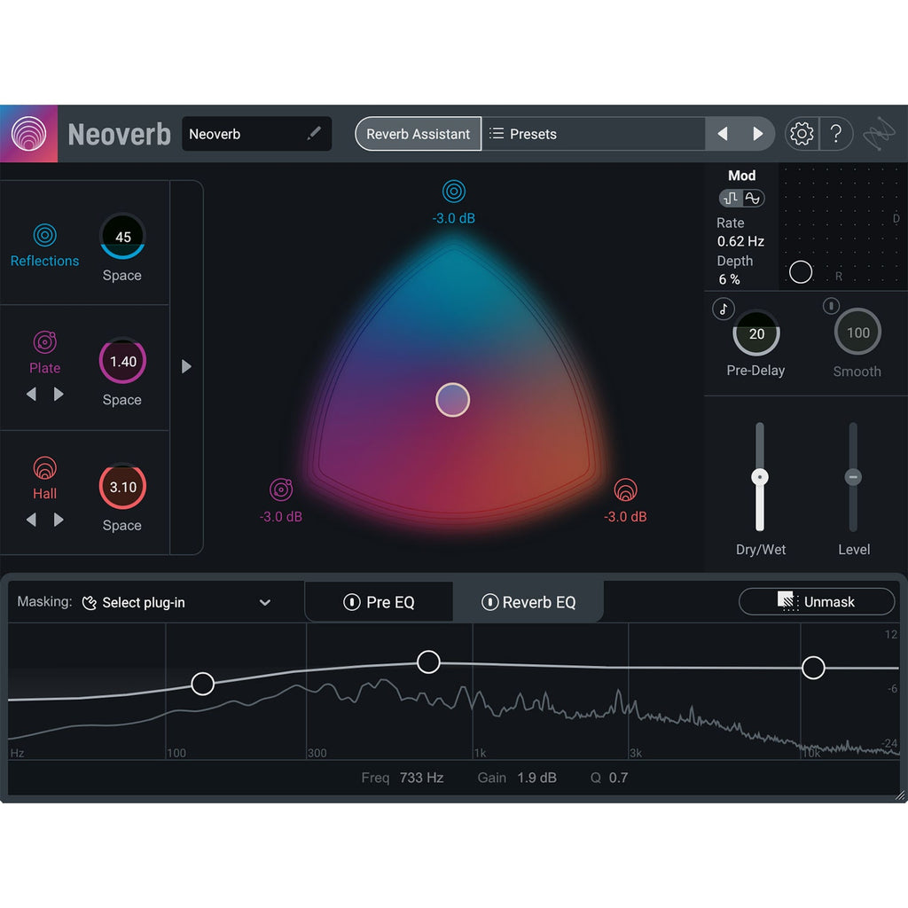 iZotope Neoverb Intelligent Reverb Plug-in - Electronic Delivery
