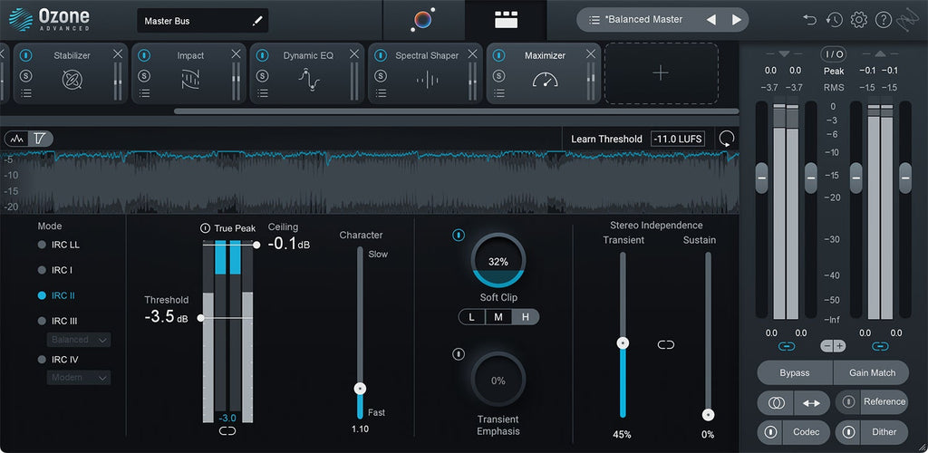 iZotope Ozone 10 Advanced Mastering Software Suite - Electronic Delivery