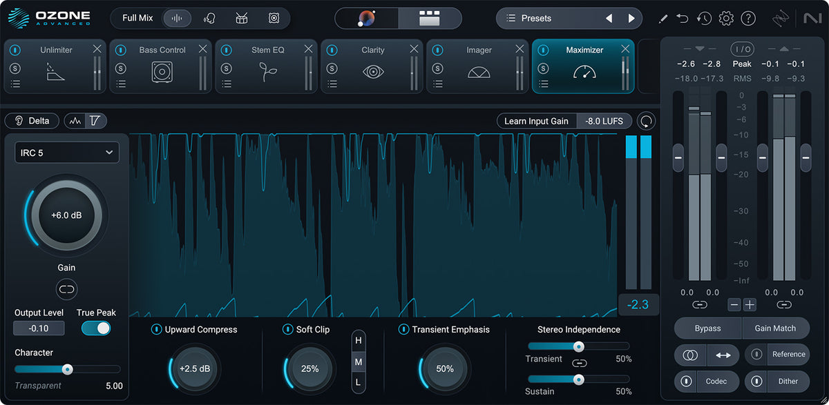 iZotope Ozone 12 Advanced Upgrade from Any Ozone Advanced - Electronic Delivery