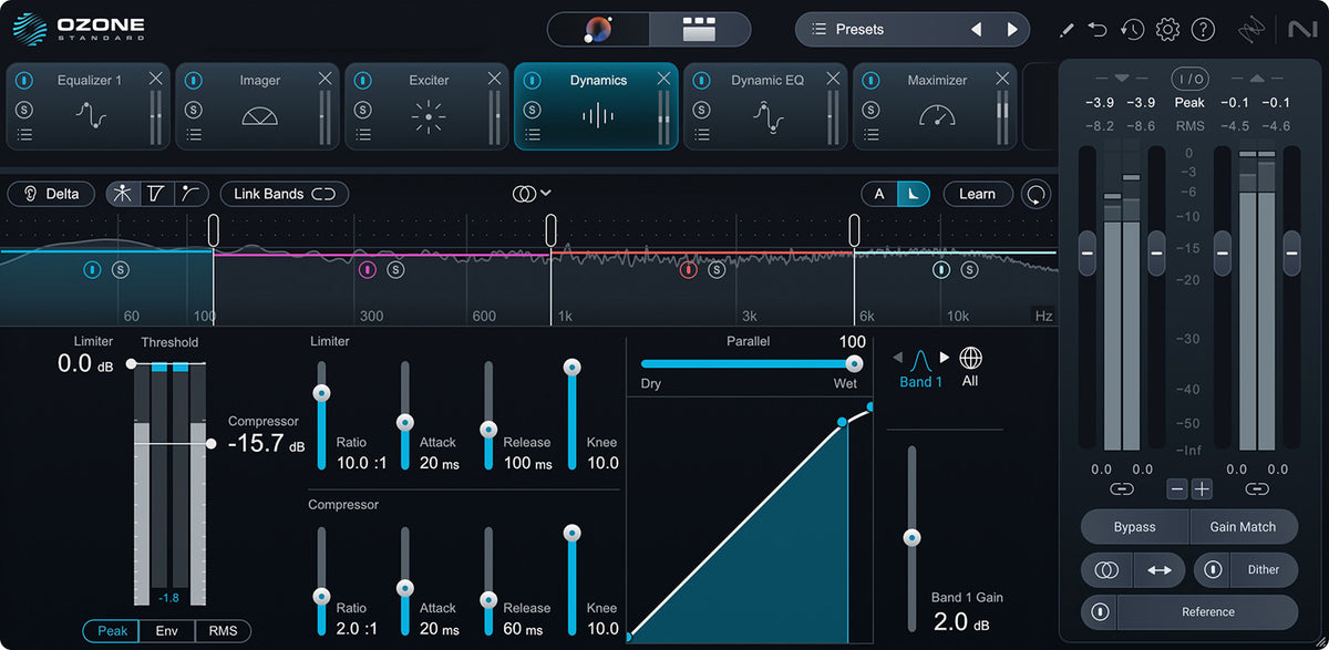 iZotope Ozone 12 Standard Mastering Software Suite - Electronic Delivery