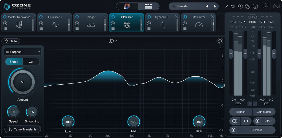 iZotope Ozone 12 Standard Mastering Software Suite - Electronic Delivery