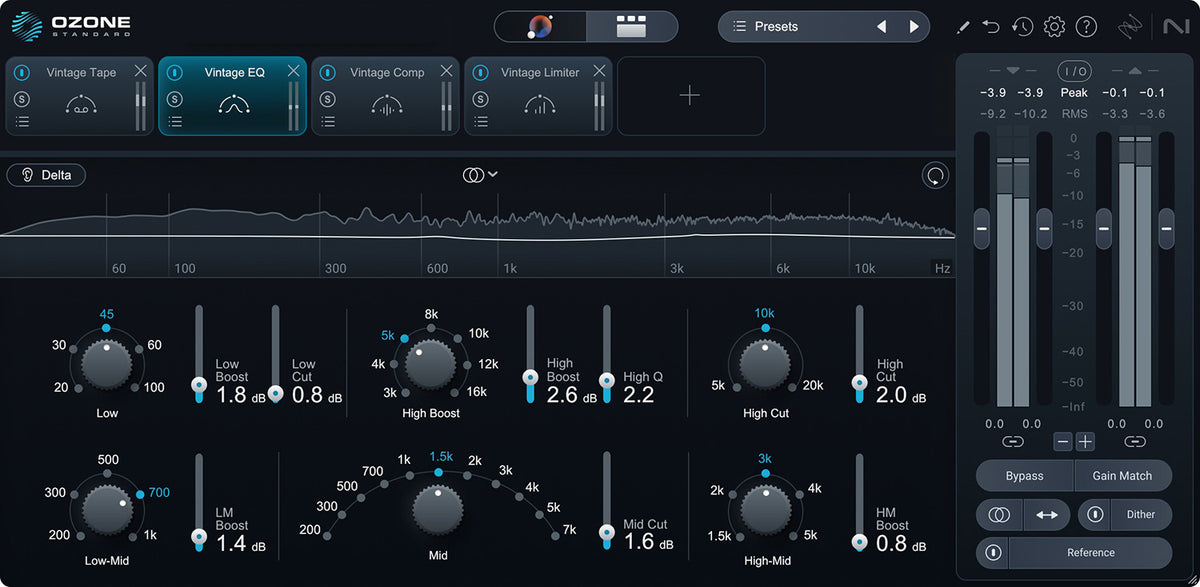 iZotope Ozone 12 Standard Mastering Software Suite - Electronic Delivery