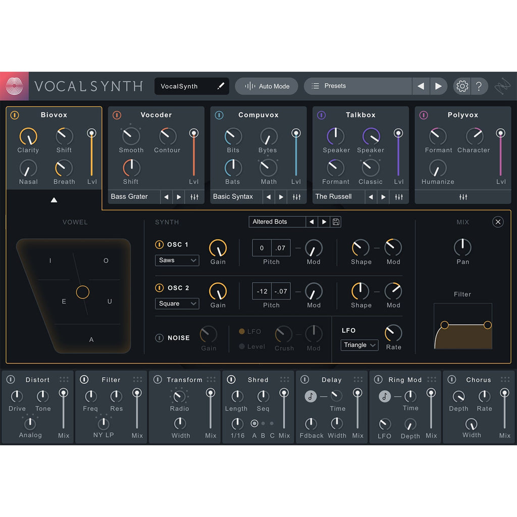 iZotope VocalSynth 2 - Electronic Delivery