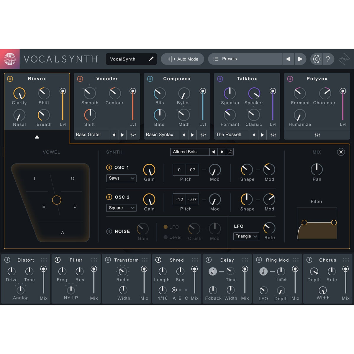 iZotope VocalSynth 2 - Electronic Delivery