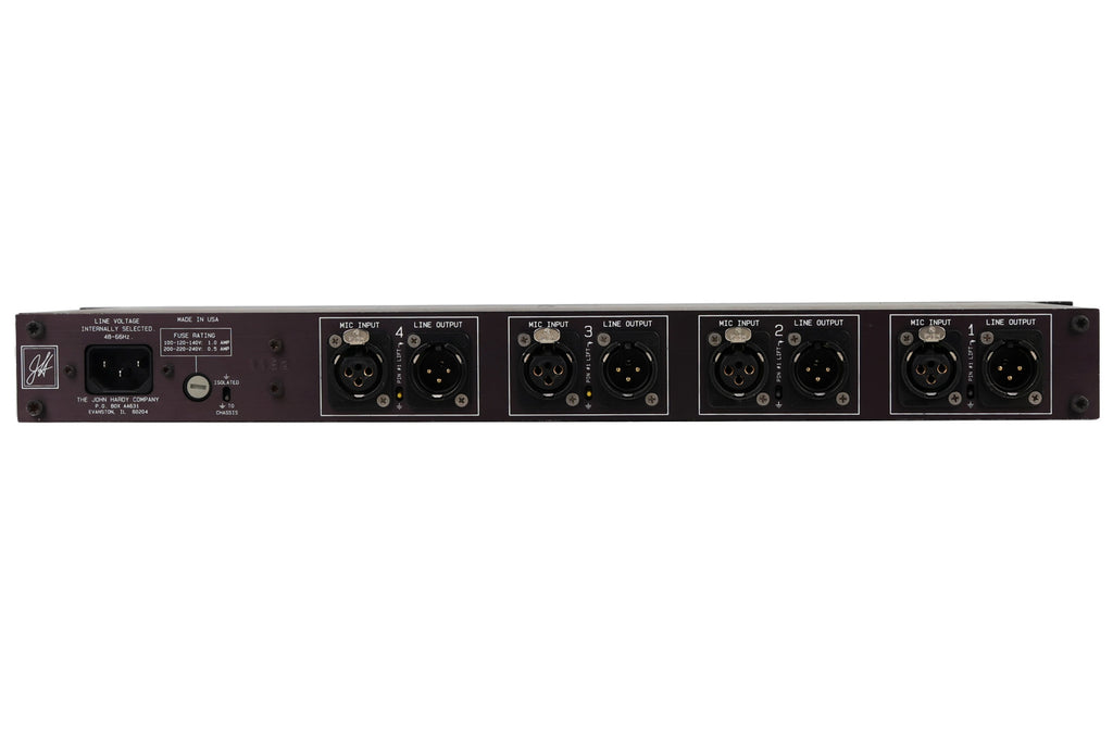 John Hardy Co. M-1 4-Channel Microphone Preamp #1152 (Used)