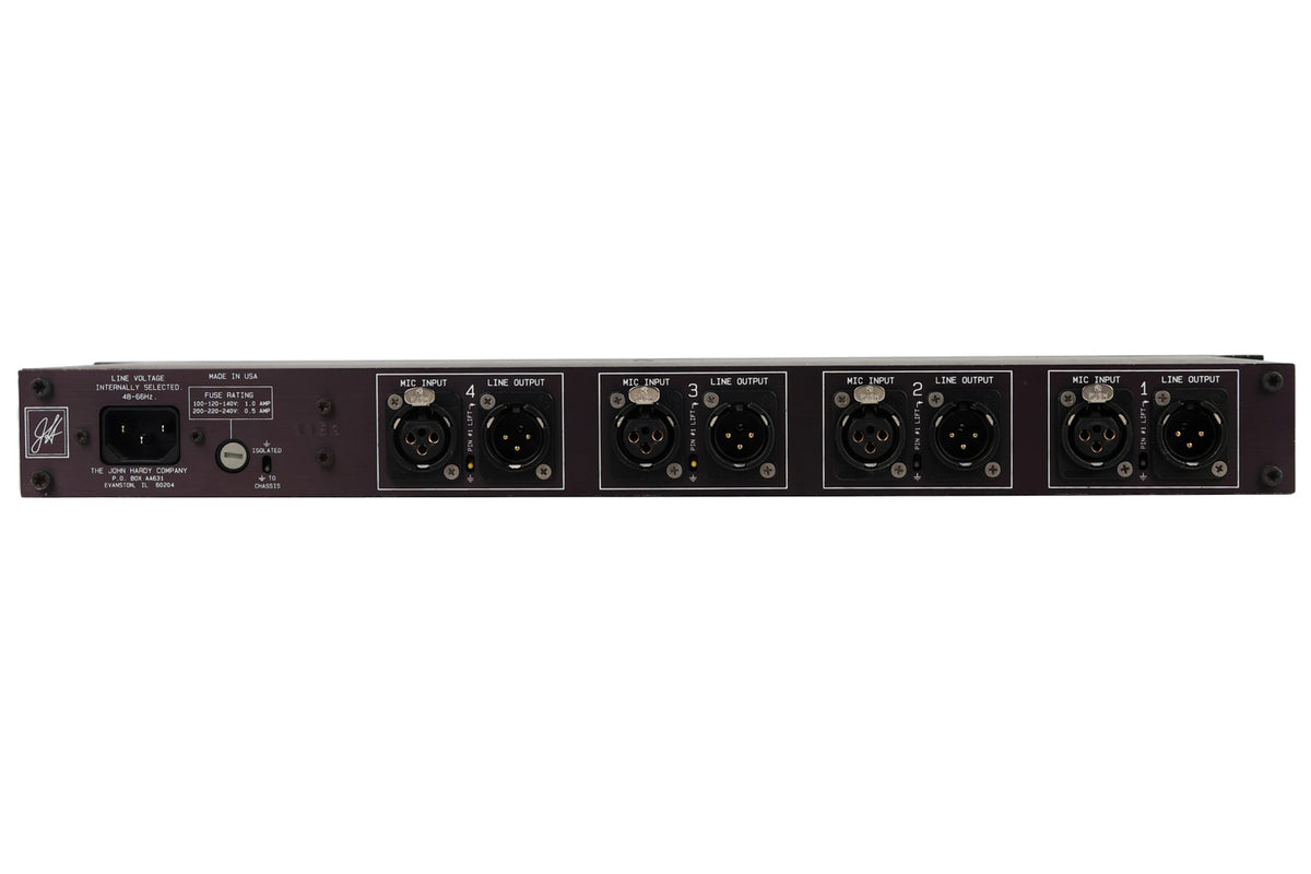 John Hardy Co. M-1 4-Channel Microphone Preamp #1152 (Used)