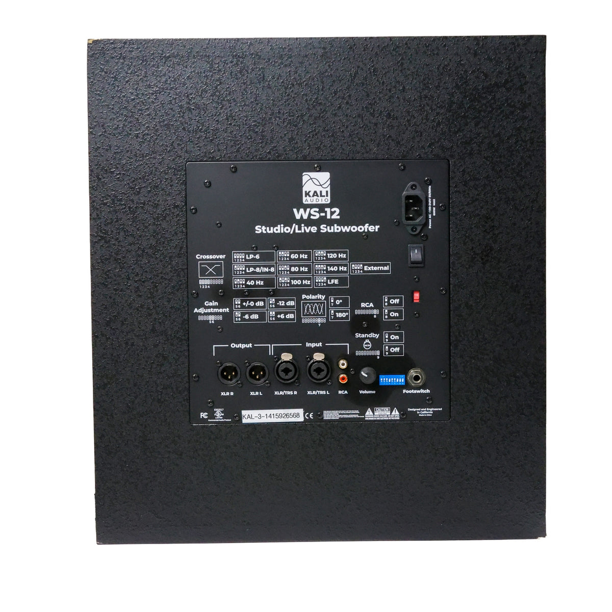 Kali Audio WS-12 12" Powered Subwoofer - Single #KAL-3-1415926568 (Used)