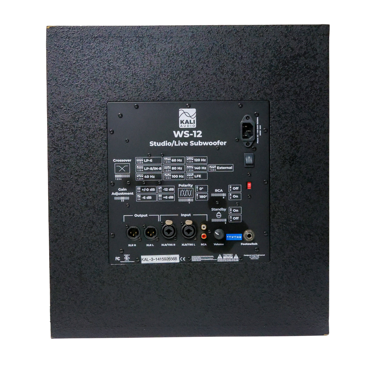 Kali Audio WS-12 12" Powered Subwoofer - Single #KAL-3-1415926568 (Used)