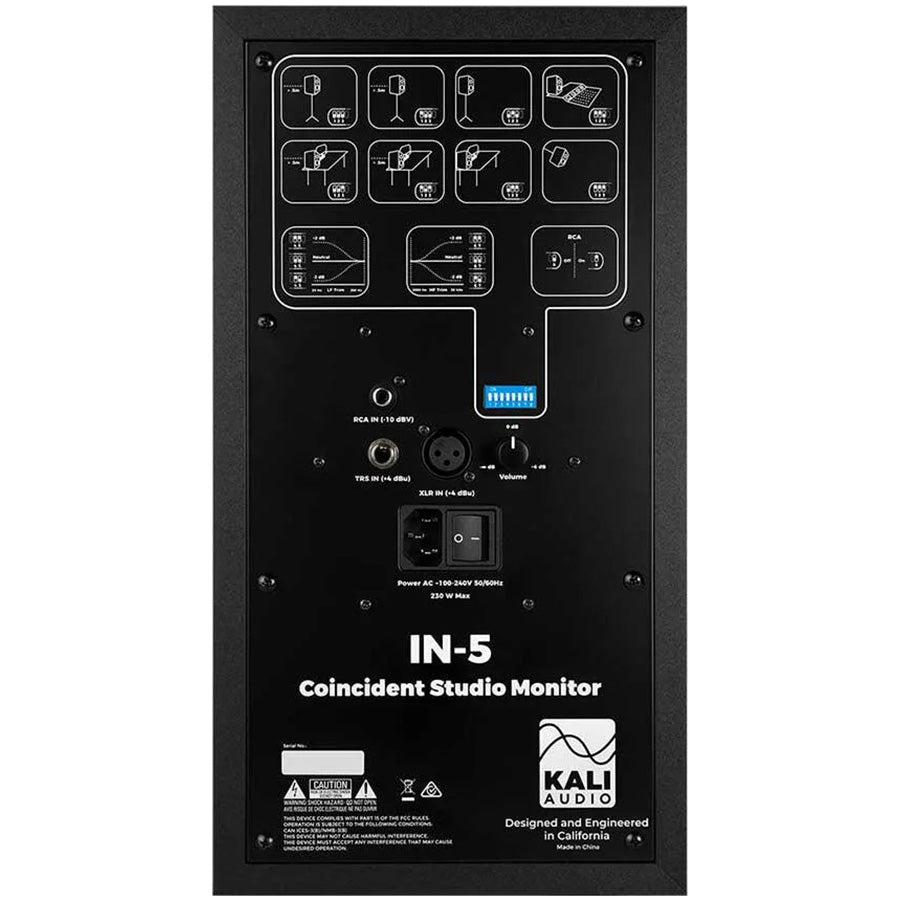 Kali Audio IN-5 5" 3-Way Powered Studio Monitor - Single