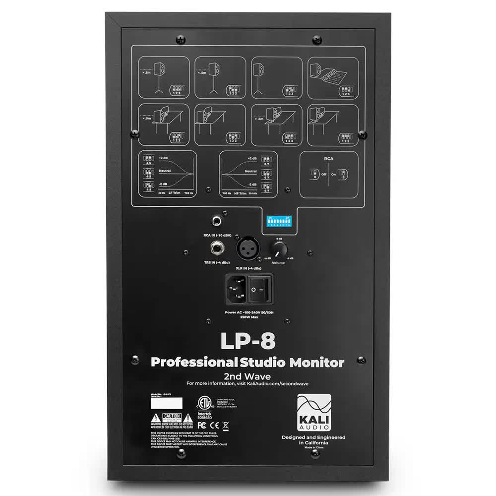 Kali Audio Lone Pine LP-8 V2 8" Powered Studio Monitor - Single