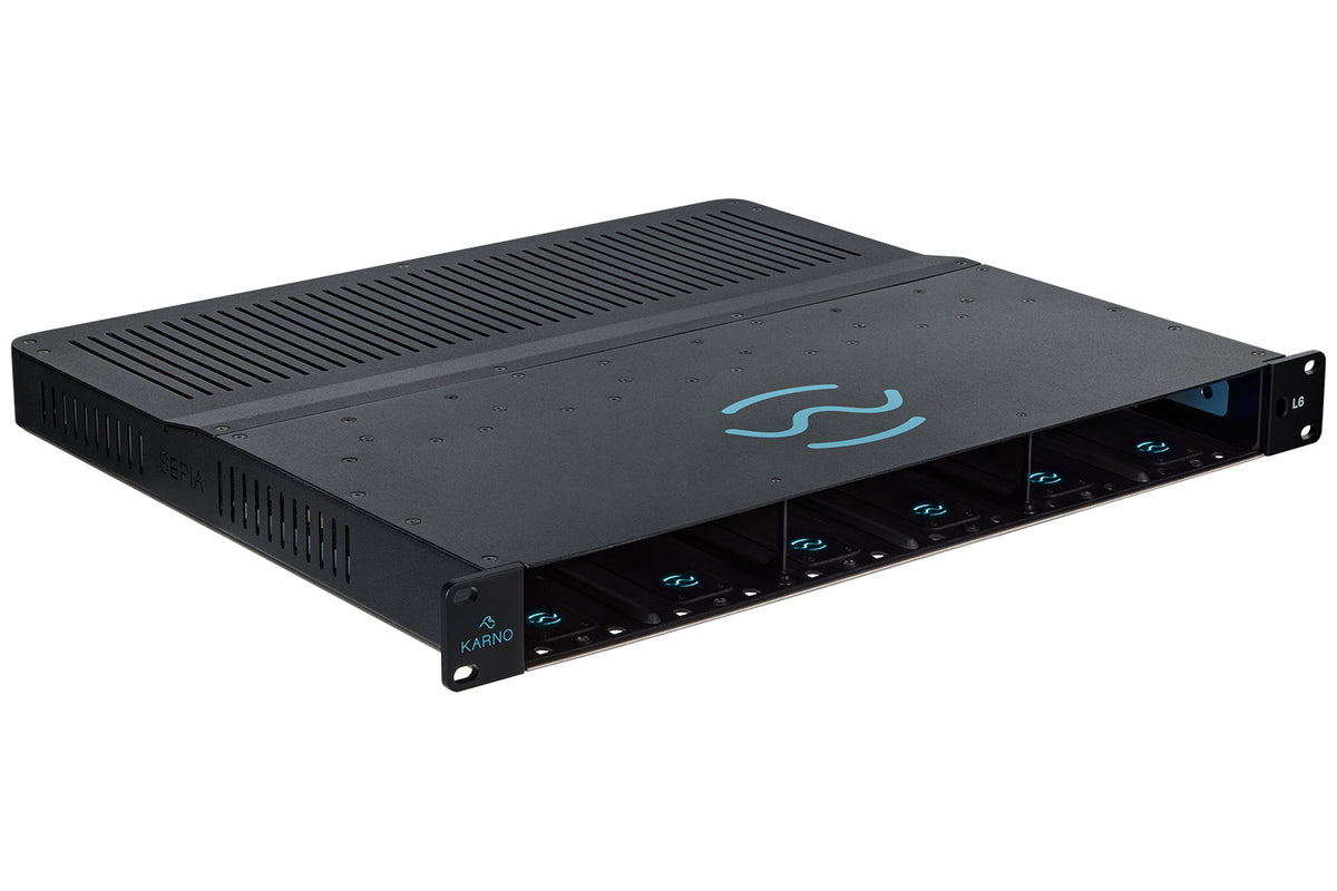 Karno L6 6-Slot Rack-Mount SEPIA Host with Dante I/O Card – Vintage King
