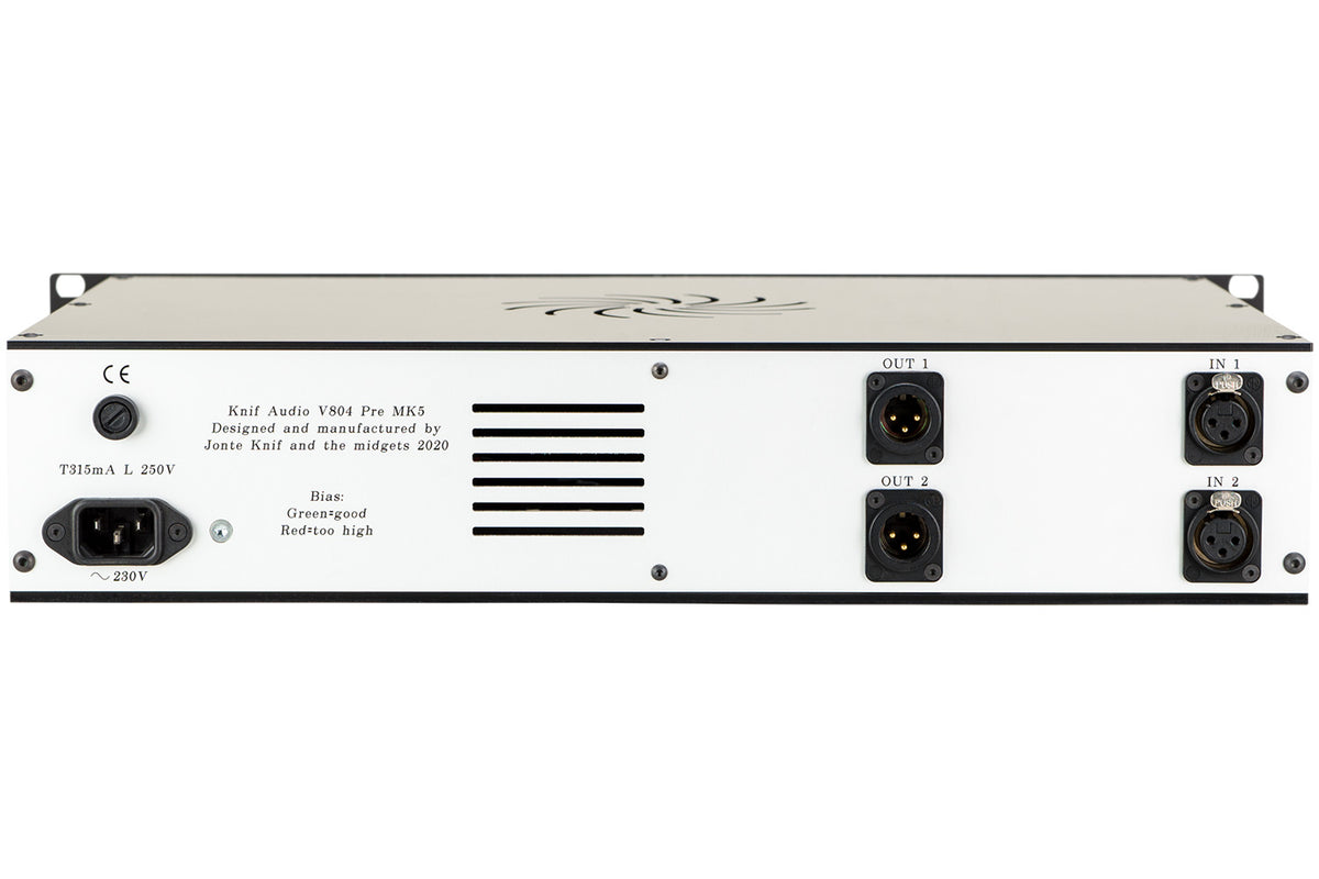 Knif V804 PRE 2-Channel Tube Microphone Preamp with DI
