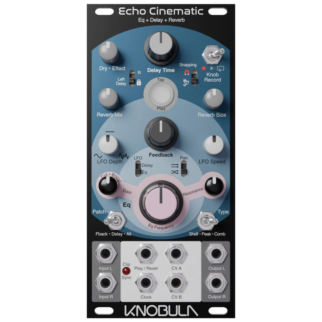 Knobula Echo Cinematic EQ, Delay and Reverb Module