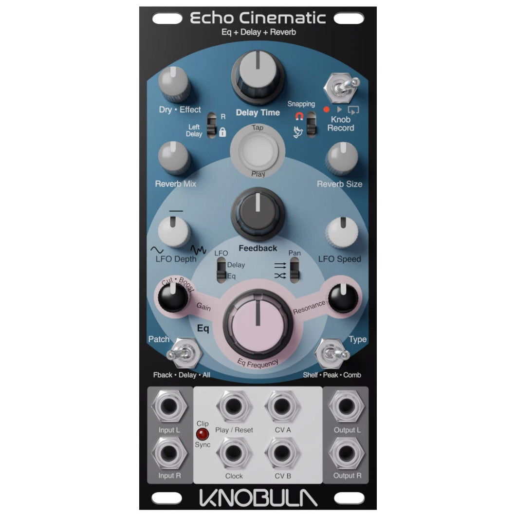 Knobula Echo Cinematic EQ, Delay and Reverb Module
