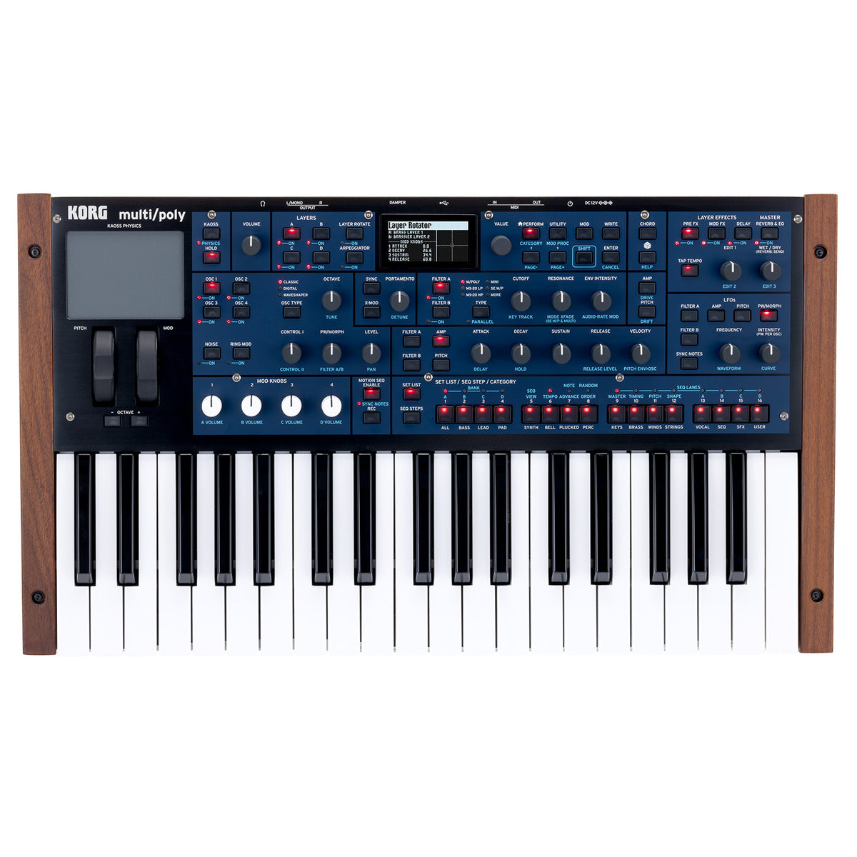 KORG multi/poly 37-Key Virtual Analog Modeling Synthesizer
