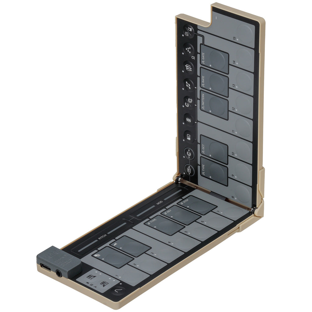 Korg nanoKEY Fold Foldable MIDI Keyboard - Sand Beige