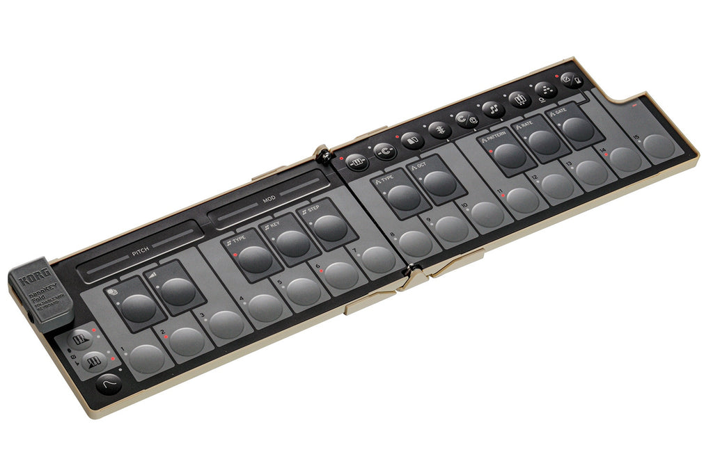 Korg nanoKEY Fold Foldable MIDI Keyboard - Sand Beige