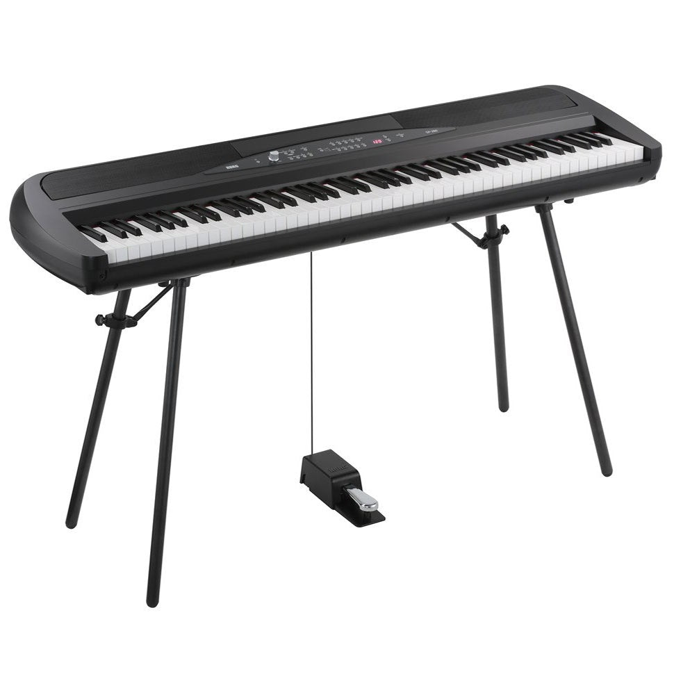【値下】KORG SP-280 BK 電子ピアノ88鍵 スタンド・ペダル付 Korg SP-280 88-Key - Black – Vintage King
