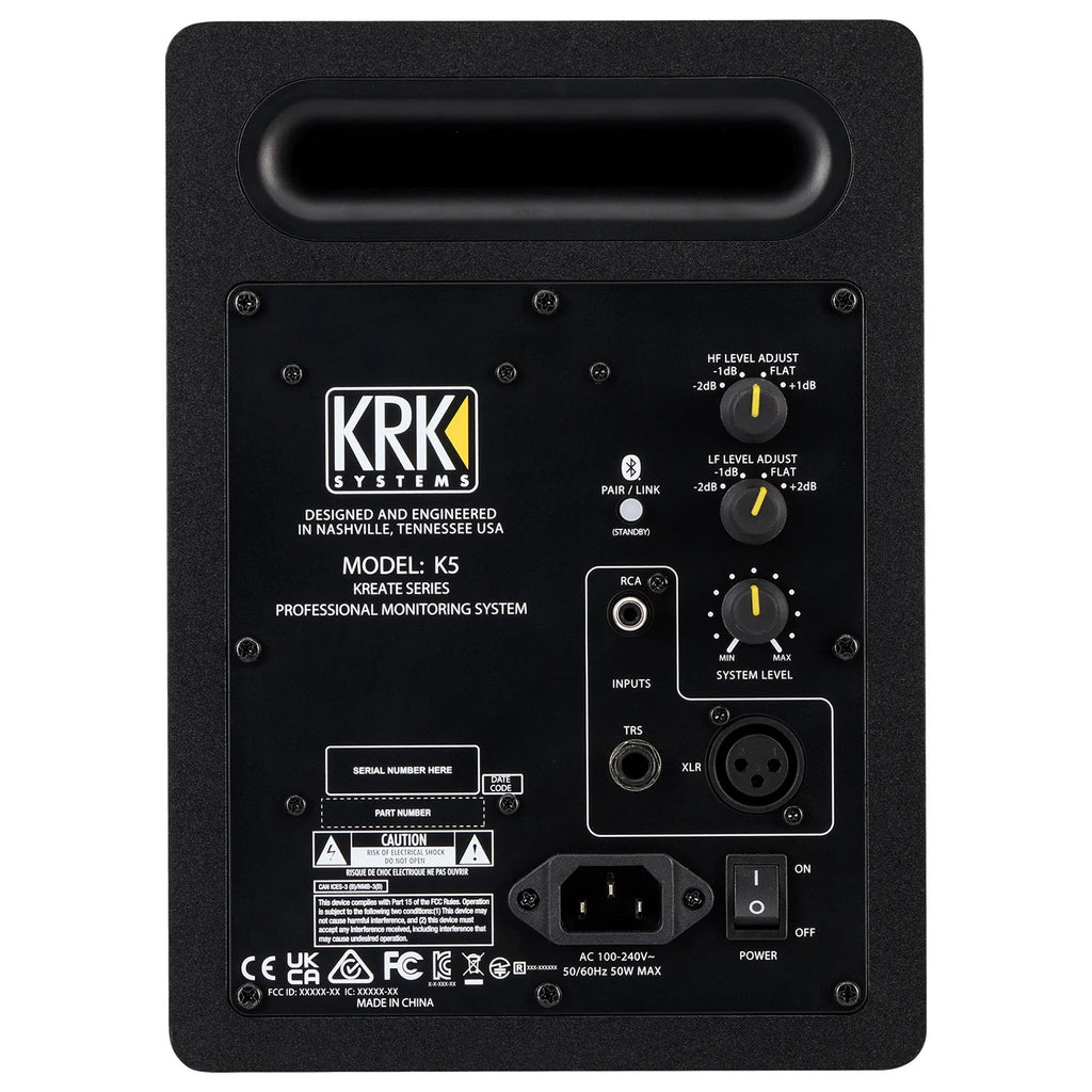 KRK Kreate 5 Active 2-Way Studio Monitor - Single