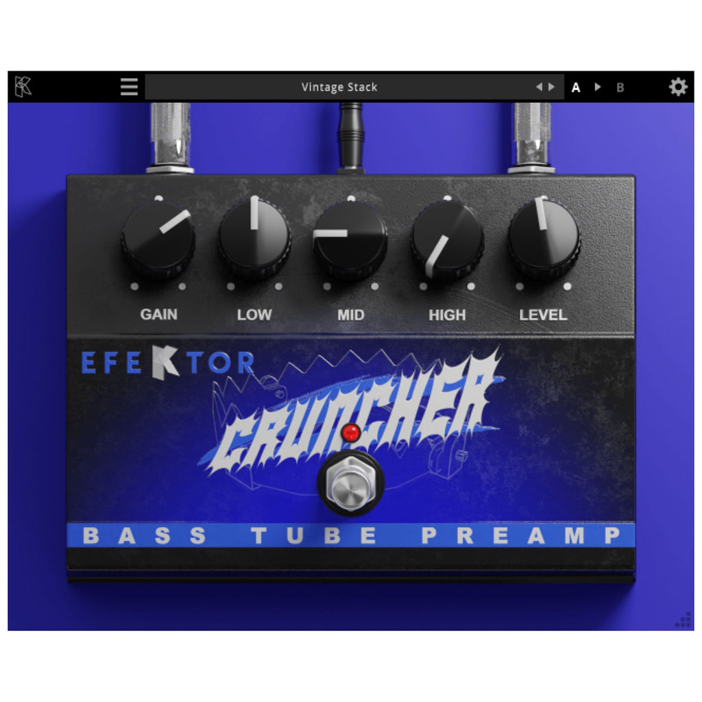 Kuassa Efektor Cruncher Bass Preamp FX Engine - Electronic Delivery