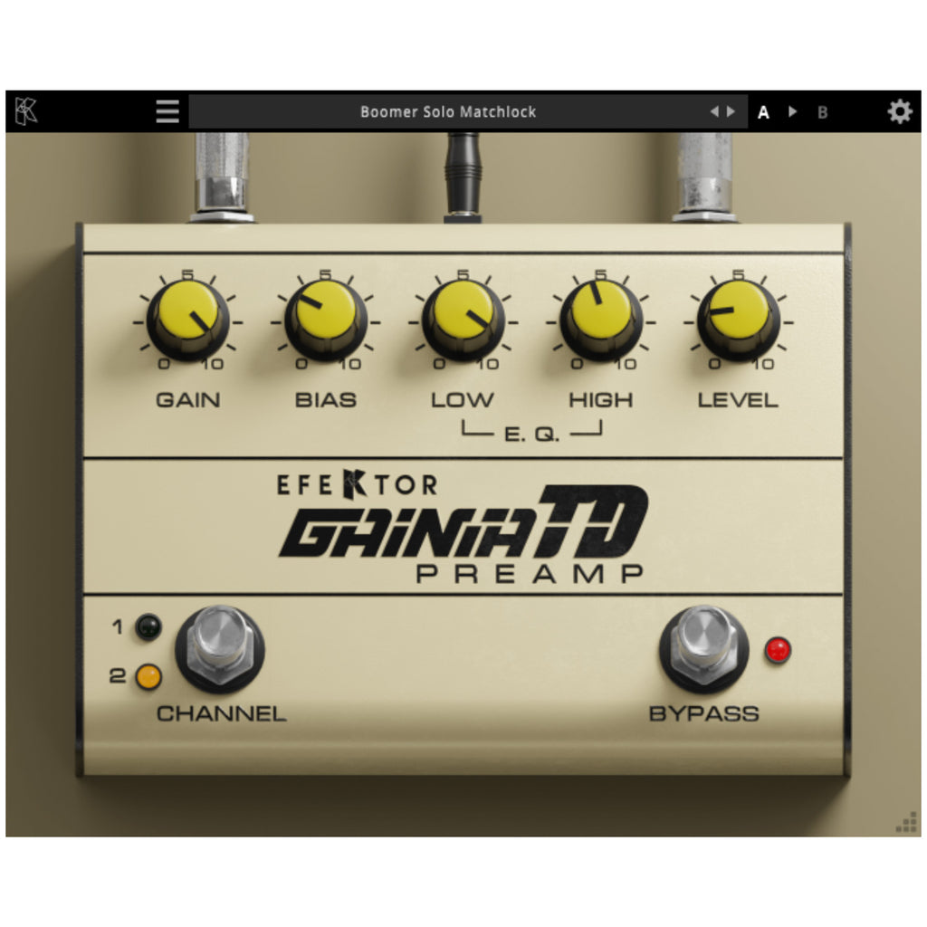 Kuassa Efektor Gainia TD Preamp Plug-in - Electronic Delivery