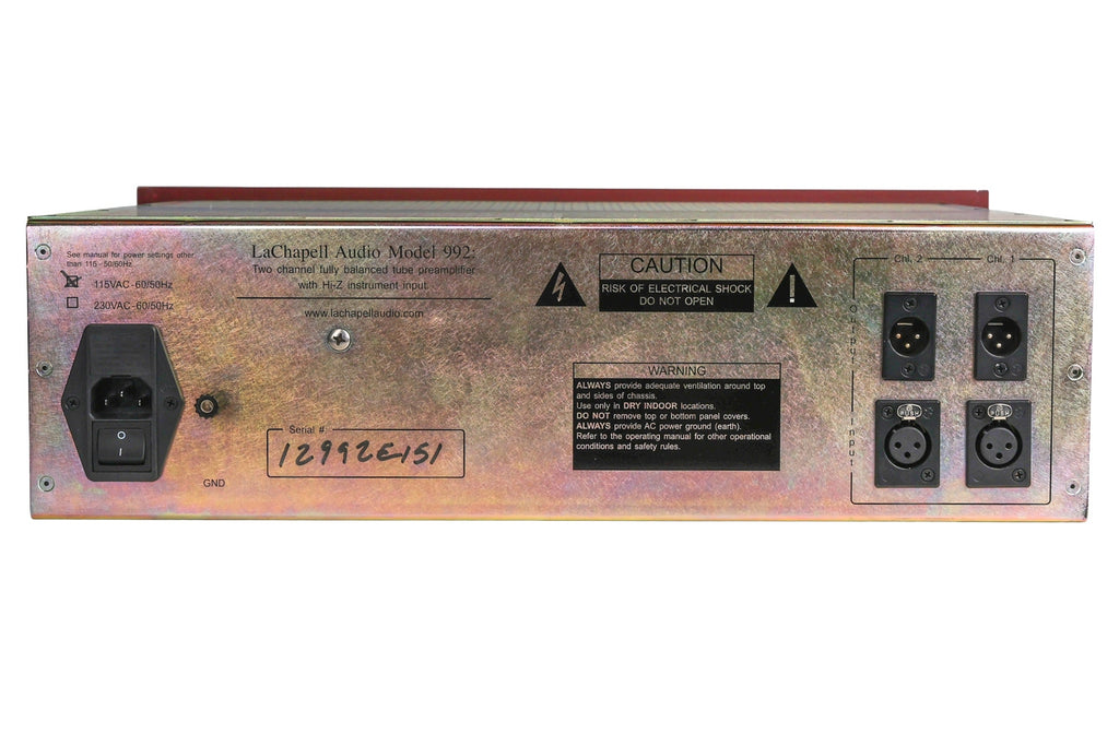 LaChapell Audio 992EG Tube Microphone Preamp #12992E151 (Used)