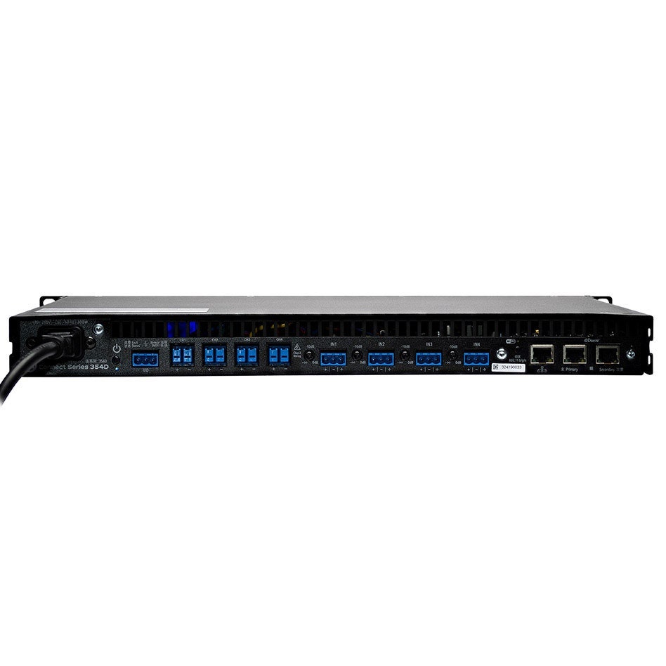 LEA Professional CONNECT 354D 4-Channel x 350 W IoT-Enabled Amplifier with Dante