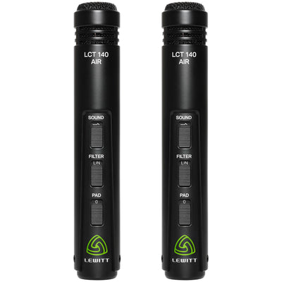 Lewitt LCT 140 AIR Cardioid Condenser Instrument Microphone - Stereo Pair