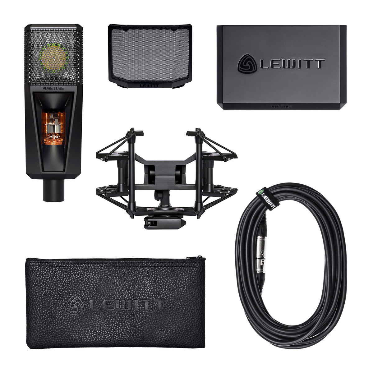 Lewitt PURE TUBE Cardioid Condenser Microphone - Studio Set