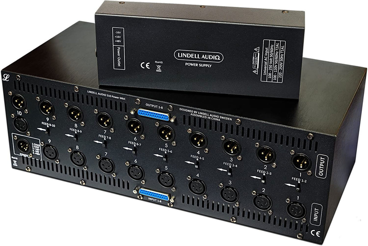 Lindell Audio 510 Power MKII 10-Slot 500 Series Rack Chassis (Demo Deal)