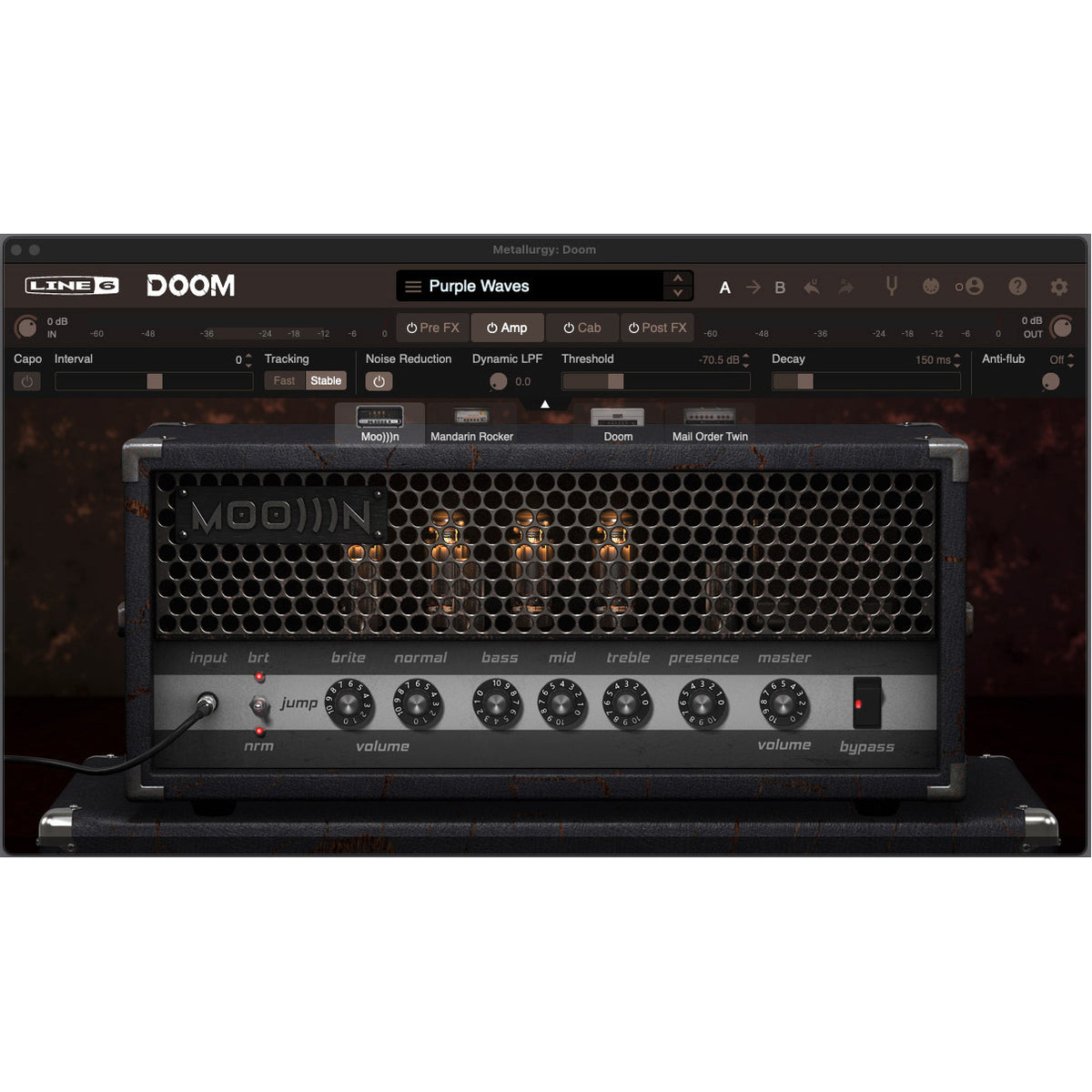 Line 6 Metallurgy: Doom Guitar Amplifier Plug-in - Electronic Delivery