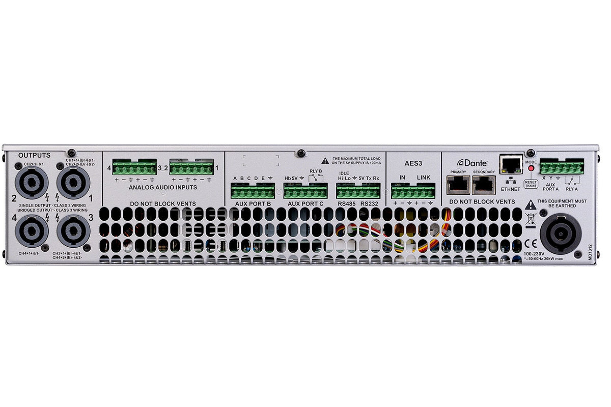 Linea Research LR-44C06 1500-Watt 4-Channel DSP Amplifier
