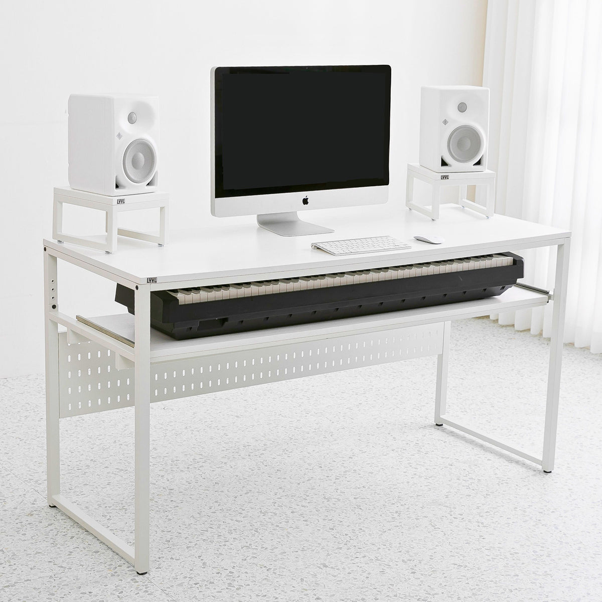 LYYL Workstation 88 Studio Desk - White