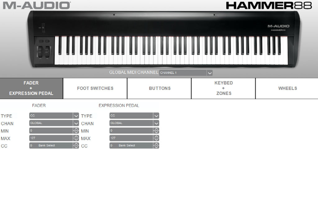 M-Audio Hammer 88 88-Key USB/MIDI Keyboard Controller