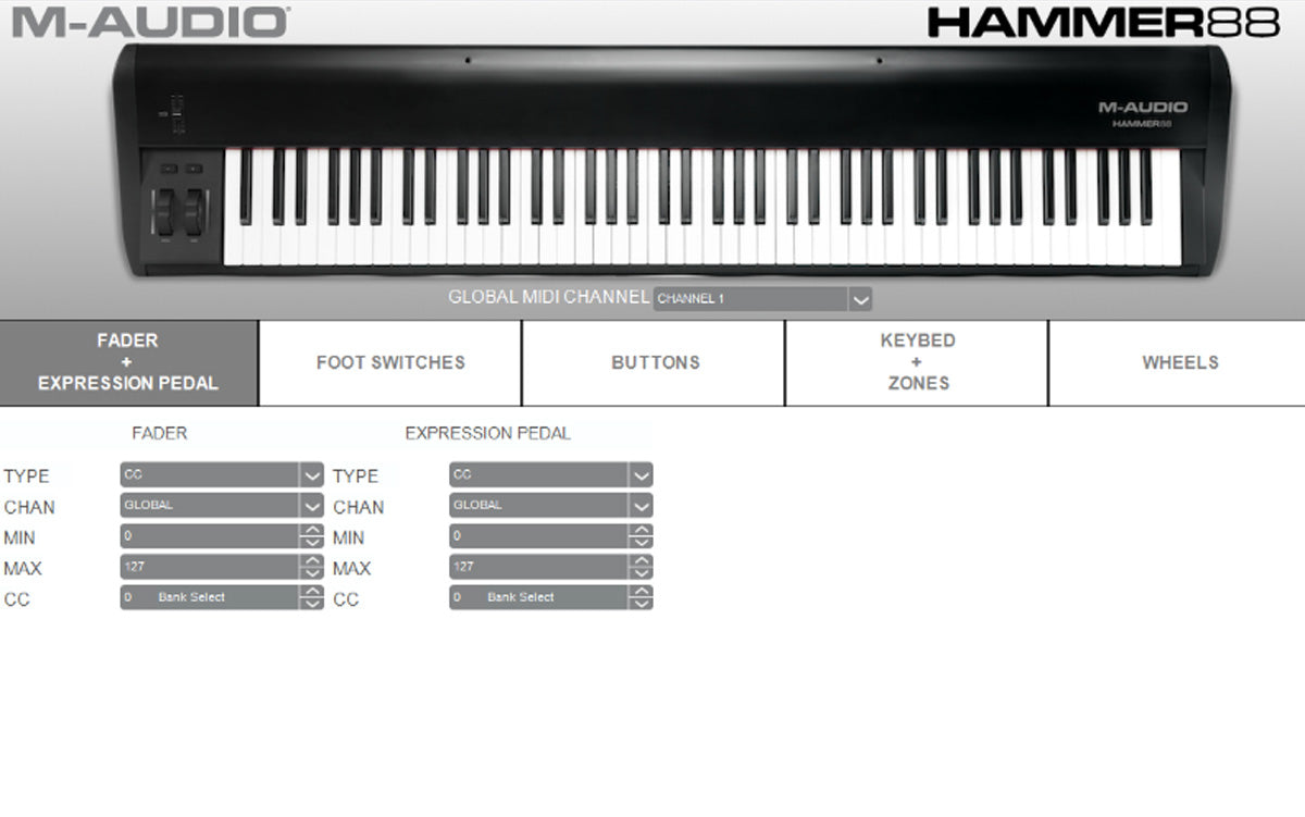 M-Audio Hammer 88 88-Key USB/MIDI Keyboard Controller