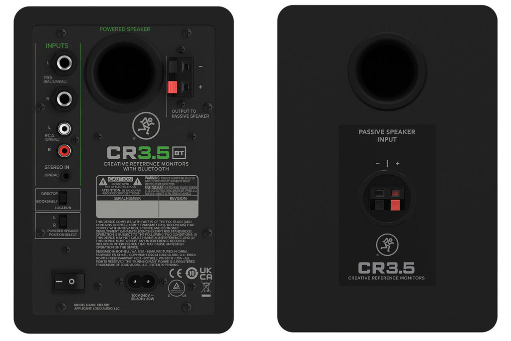 Mackie CR3.5BT Active Studio Monitor with Bluetooth - Pair