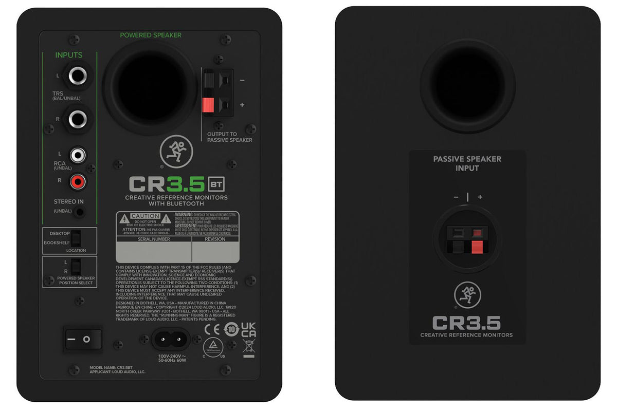 Mackie CR3.5BT Active Studio Monitor with Bluetooth - Pair