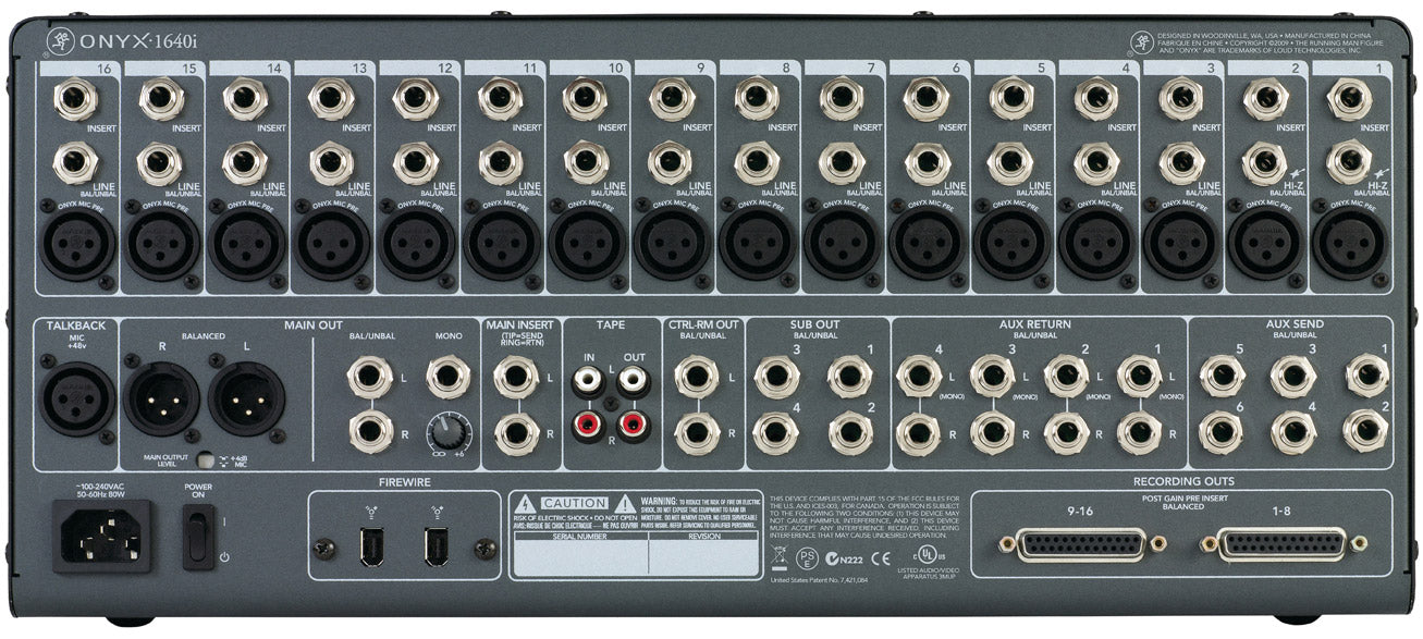 Mackie Onyx 1640i – Vintage King