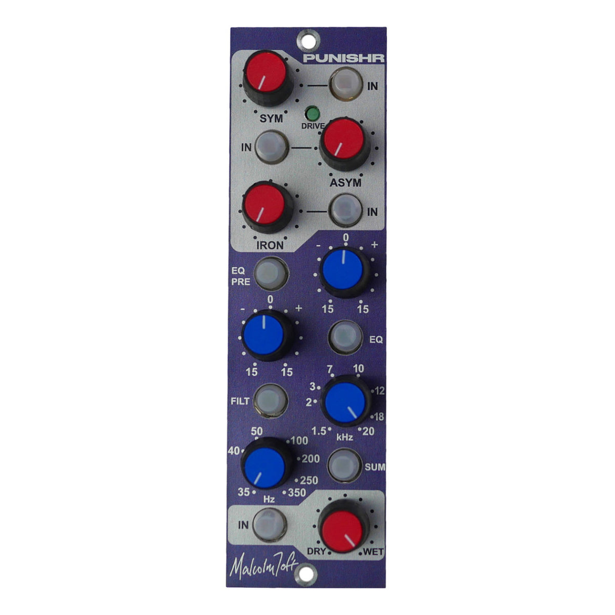 Malcolm Toft PUNISHR 500 Series Analog Harmonic Distortion Module