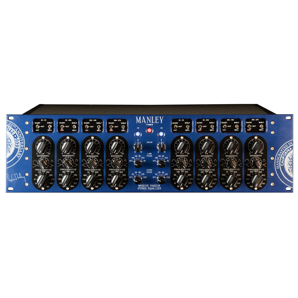 Manley Massive Passive Stereo Tube EQ - XXV Cobalt Blue Anniversary Edition (Demo Deal)