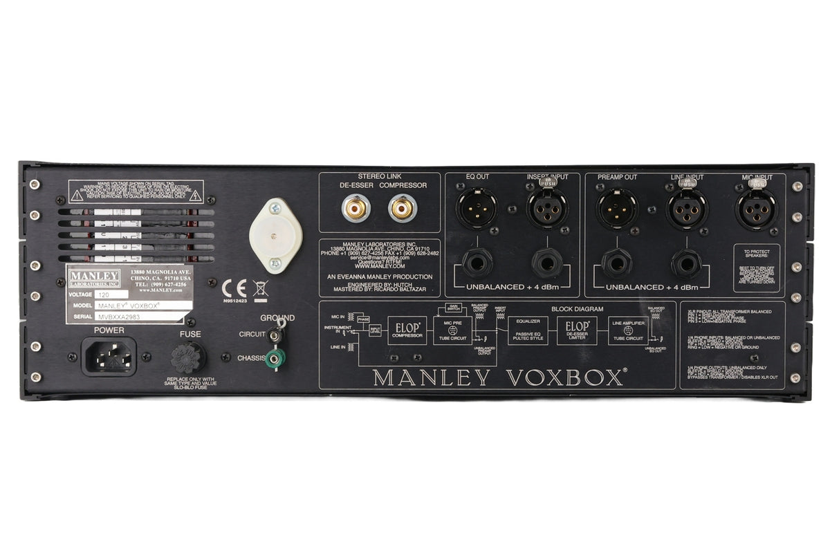 Manley VOXBOX Tube Channel Strip #MVBXXA2983 (Used)