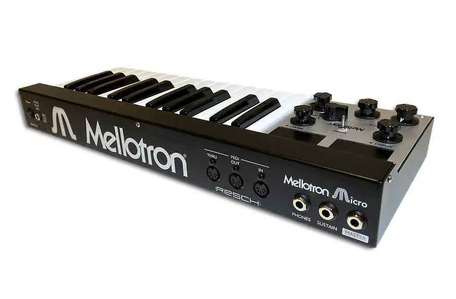 Mellotron M4000D Micro Ultra-Compact Digital Mellotron-Style Keyboard - Black