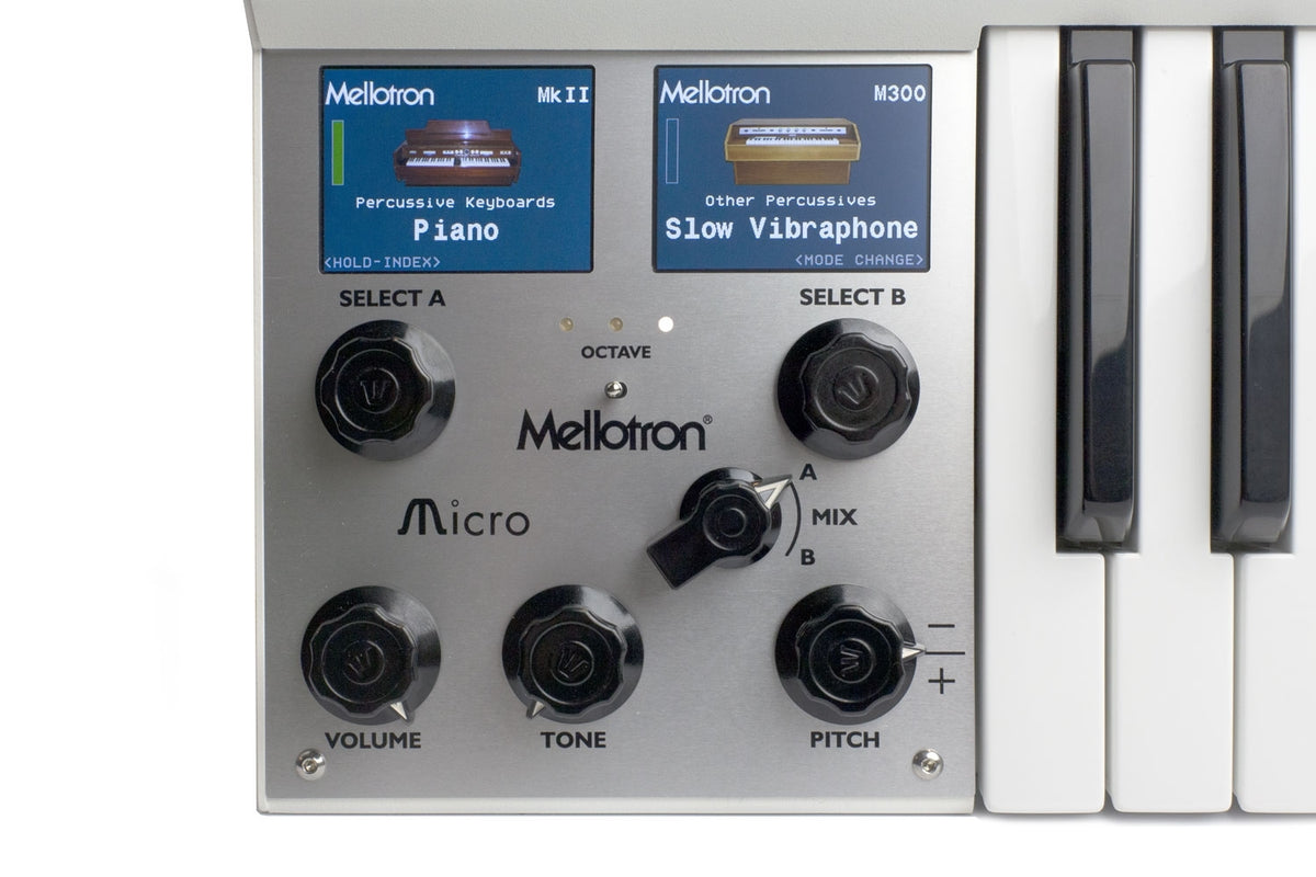 Mellotron M4000D Micro Ultra-Compact Digital Mellotron-Style Keyboard - White