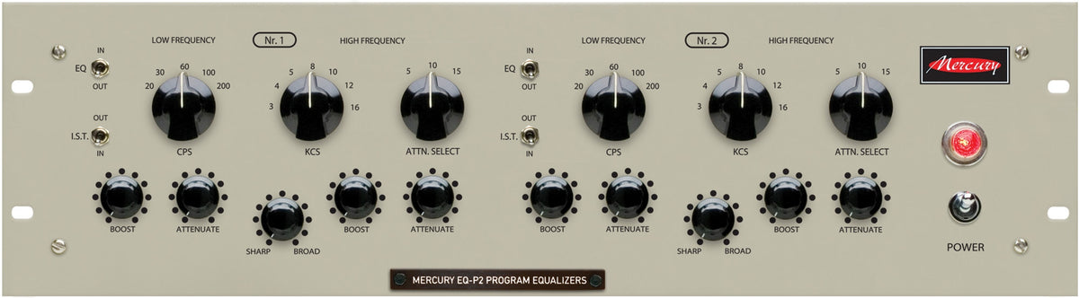 Mercury EQ-P2 Dual-Mono Tube Equalizer