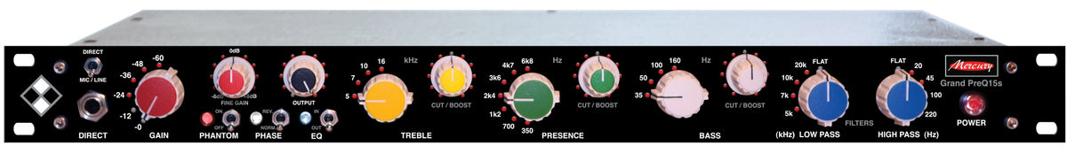 Mercury Grand PreQ15s Mono Microphone Preamp/EQ