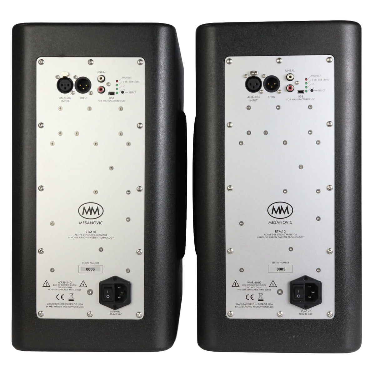 Mesanovic RTM10 3-Way Active DSP Studio Monitor - Pair #0005/0006 (Used)