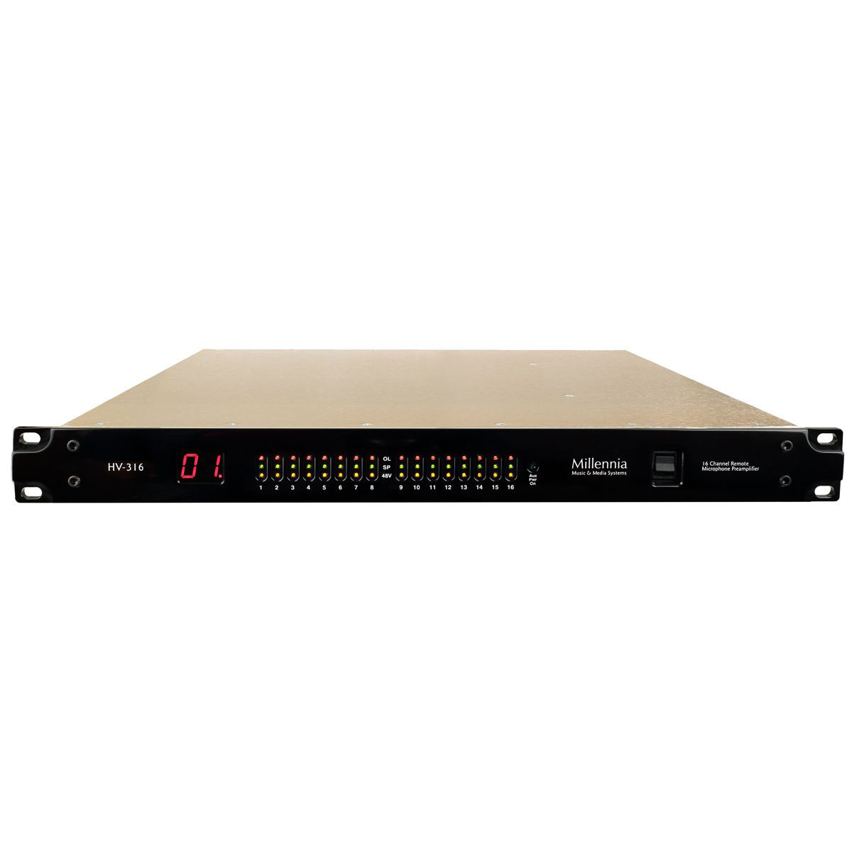 Millennia HV-316 8-Channel Remote Control Ethernet Mic Preamp