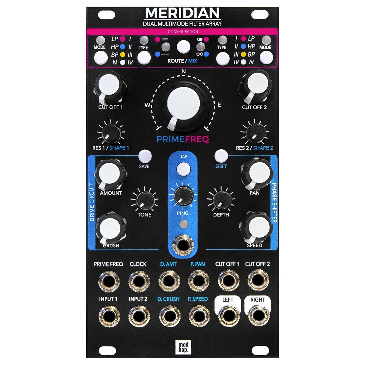 Modbap Modular Meridian Dual Multimode Filter Array Module