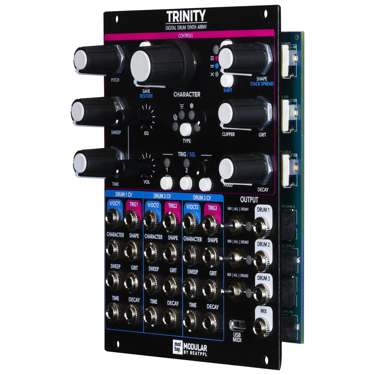 Modbap Modular Trinity 2.0 Digital Drum Synth Module